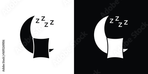 Sleep icons for graphic and web design projects