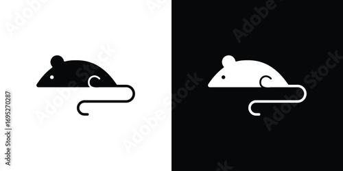 Rat icons for graphic and web design projects