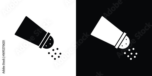 Pepper shaker icons for graphic and web design projects