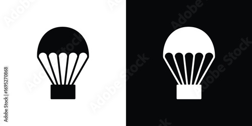 Parachute icons for graphic and web design projects