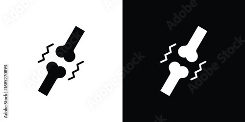 Osteoporosis icons for graphic and web design projects