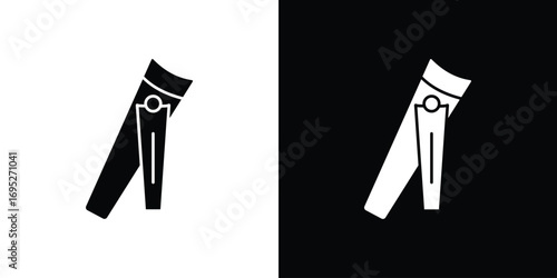 Nail clippers icons for graphic and web design projects