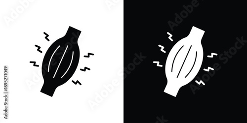 Myalgia icons for graphic and web design projects