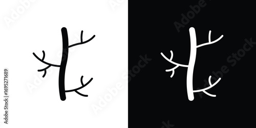 Human artery icons for graphic and web design projects