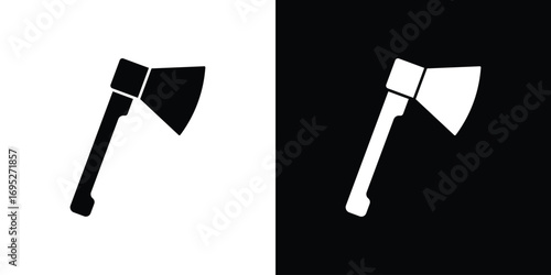 Hatchet icons for graphic and web design projects