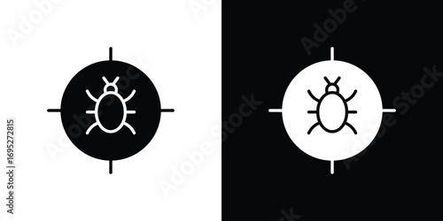 Debug icons for graphic and web design projects