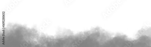 Abstract Realistic Soft Gray Smoke , Fog , Vapor On Transparant Background