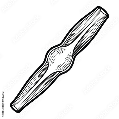 Art of detailed muscle anatomy isolated on white background, showcasing the intricate structure of human muscular system and its biological function