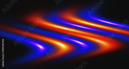 Modern blue and red gradient background with grain, noise texture effect, glowing light abstract wallpaper, dark digital blue backdrop, header, cover, banner layout
