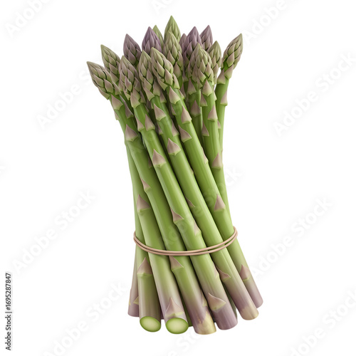asparagus on white background