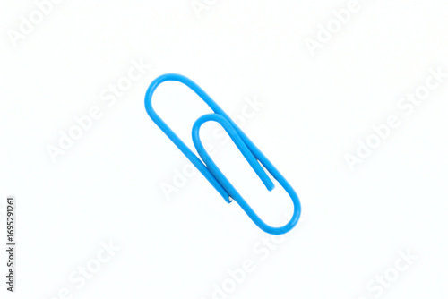 Wallpaper Mural blue paper clip on white background Torontodigital.ca