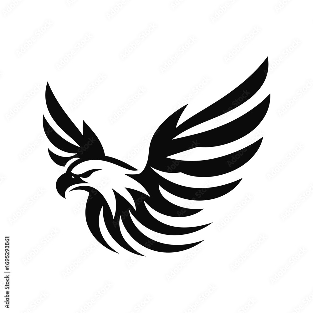 Obraz premium eagle logo with wing details