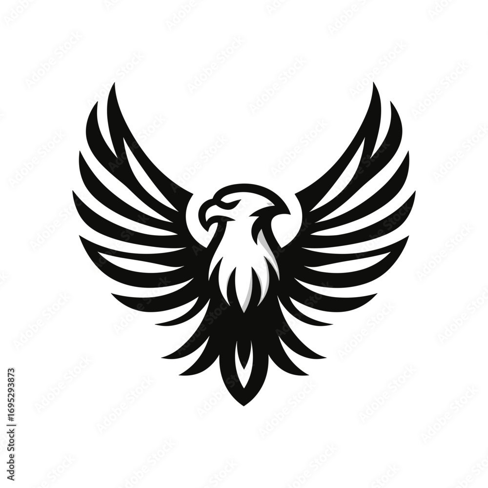 Obraz premium eagle logo with wing details