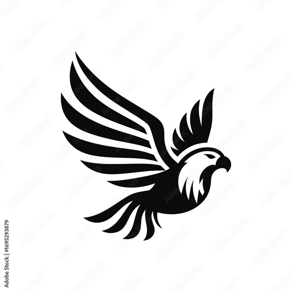 Obraz premium eagle logo with wing details