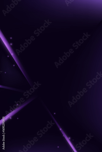 Abstract Glowing Purple Lines on Dark Background