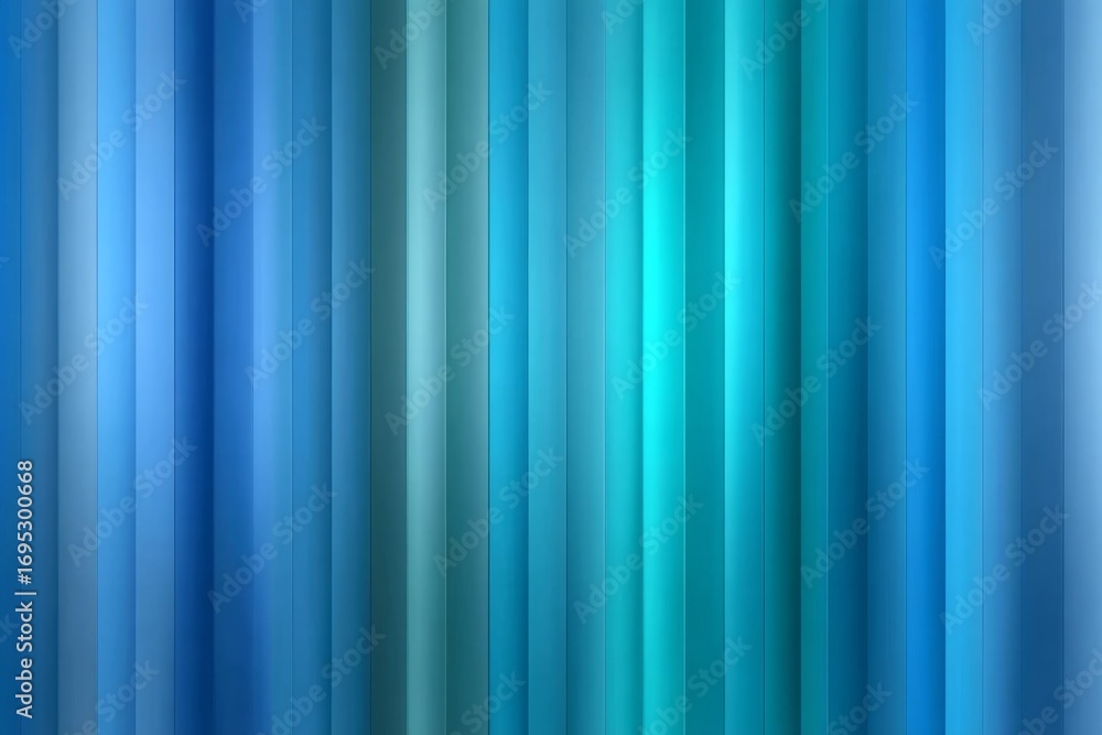 Fototapeta premium Abstract vertical blue light stripes in a gradient pattern