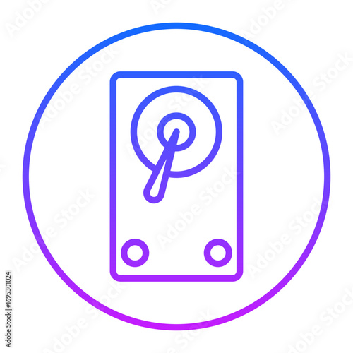 Hard Disk Vector Icons
