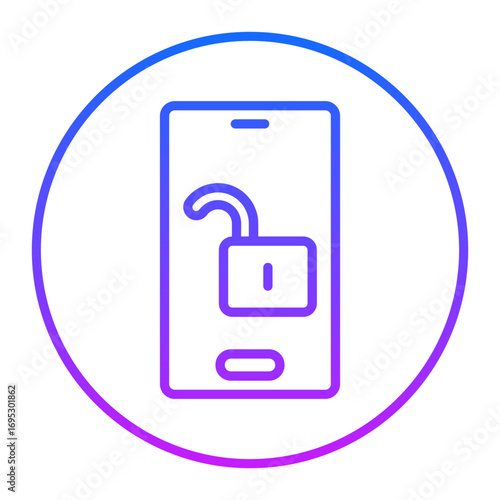 Mobile Unlock Vector Icons