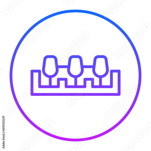 Cinema Chairs Vector Icons