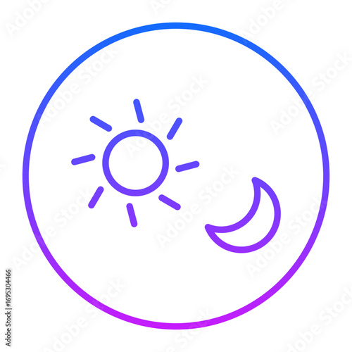 Day and Night Vector Icons