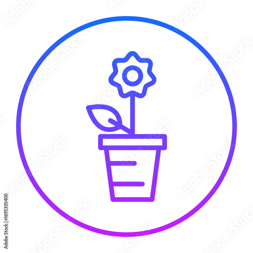 Flower Pot Vector Icons
