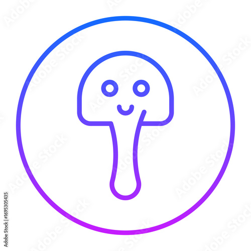 Spring Mushroom Vector Icons