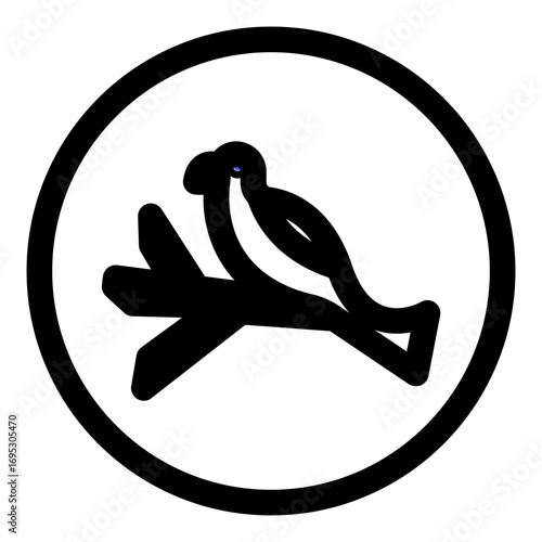 Spring Birds Vector Icons