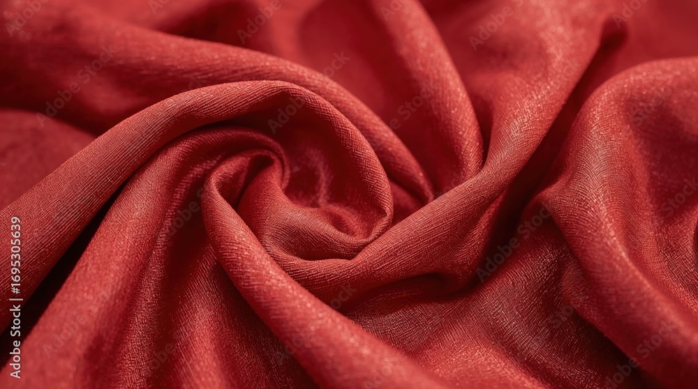 Obraz premium Elegant Red Satin Fabric Texture: Luxurious and Smooth Textile for Creative Projects and Fashion Design