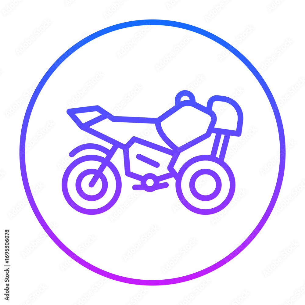 Fototapeta premium Motorbike Vector Icons
