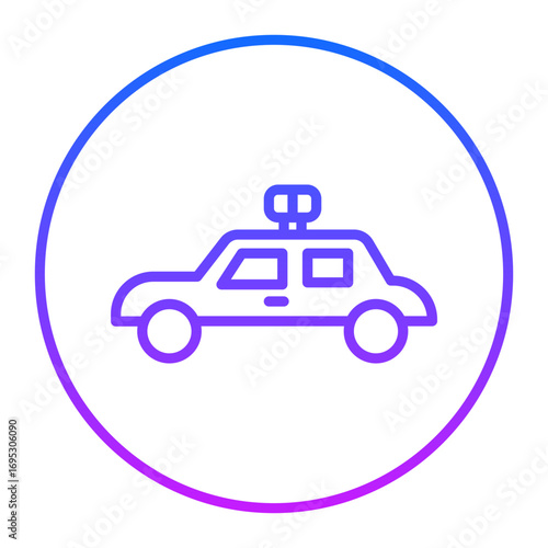 Police Car Vector Icons