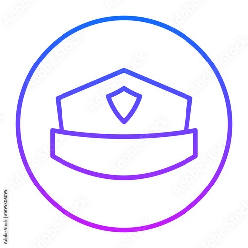 Police Hat Vector Icons