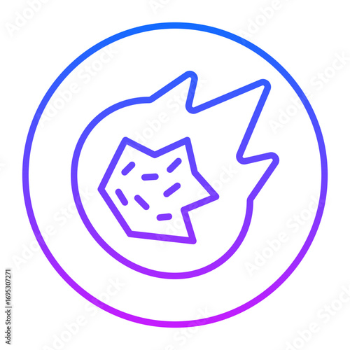 Meteorite Vector Icons