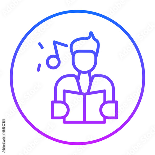 Christmas Choir Vector Icons
