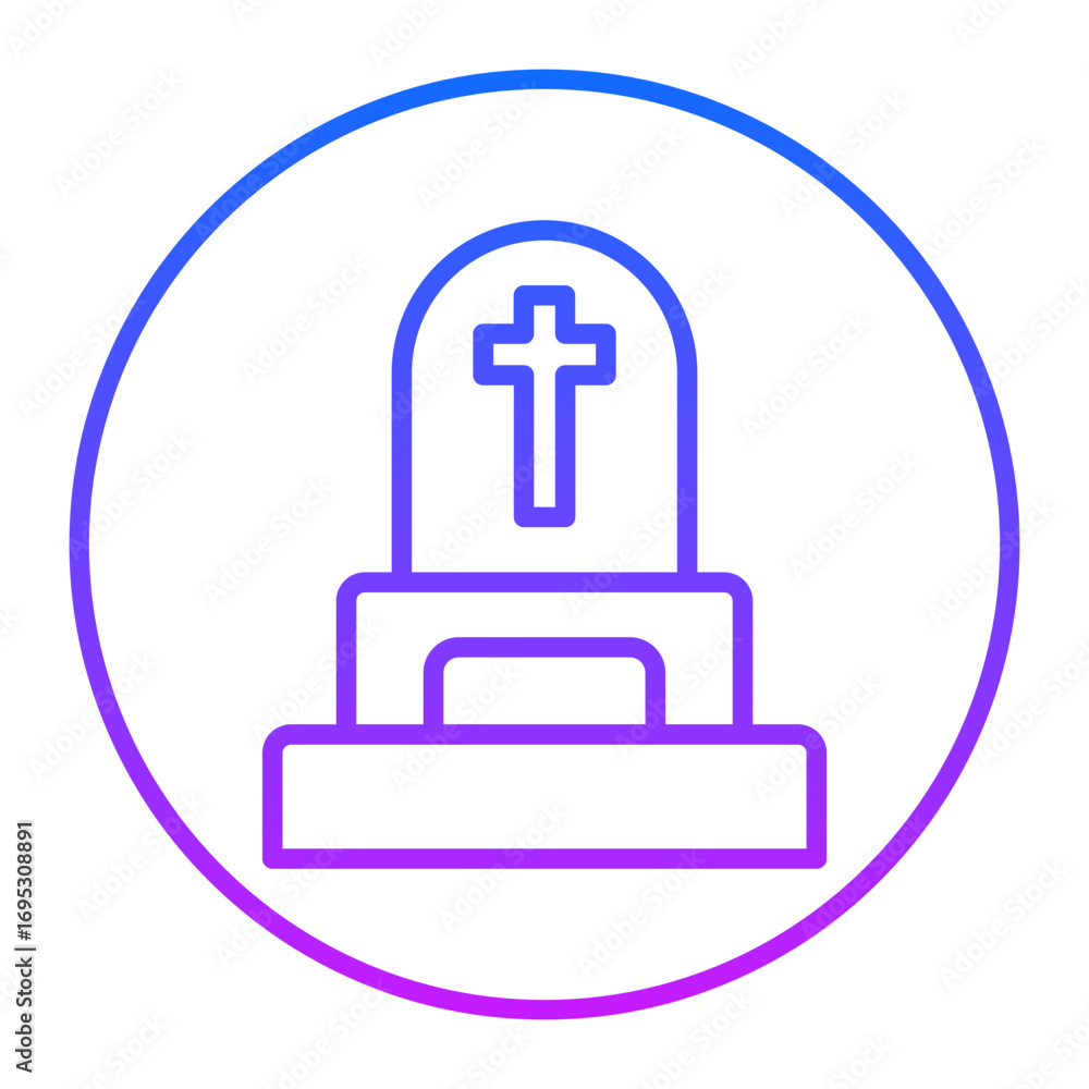 Obraz premium Tombstone Vector Icons