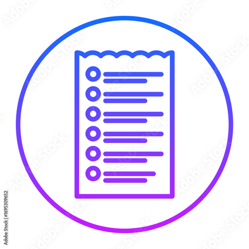 Shop Receipt Vector Icons