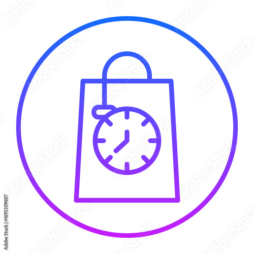 Shopping Time Vector Icons