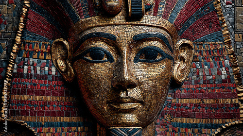 Golden Mask of Ancient Pharaoh