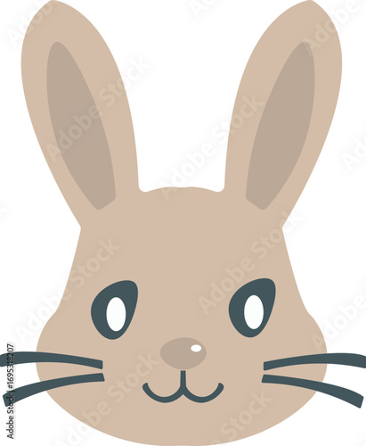 World animal day theme rabbit head