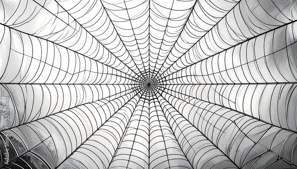 Fototapeta premium Intricate spider web pattern
