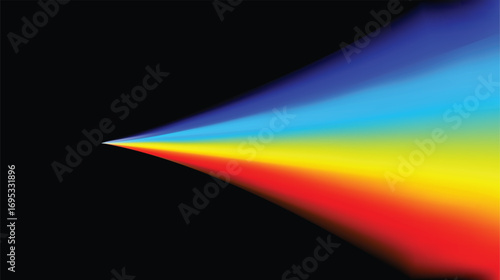 A Colorful Spectrum of Light Displaying a Beautiful and Captivating Rainbow Gradient