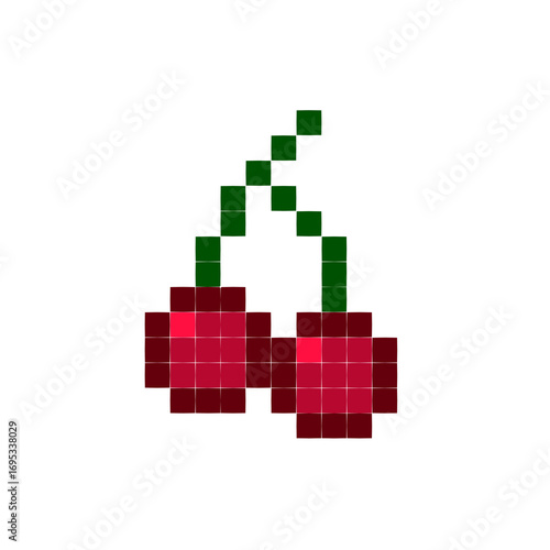Cherry in Pixel Art