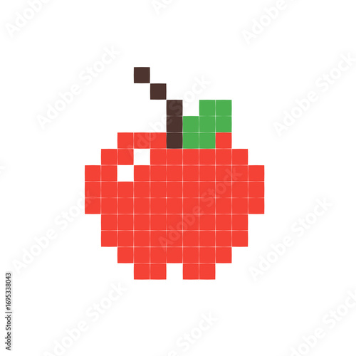 Apple in Pixel Art
