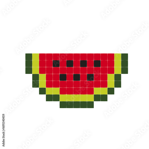 Watermelon in Pixel Art