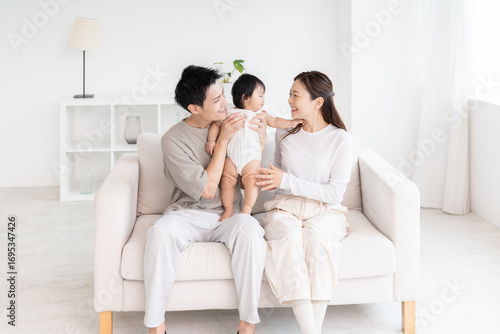 親娘　3人家族