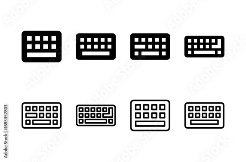 Keyboard icon logo design. keyboard sign and symbol