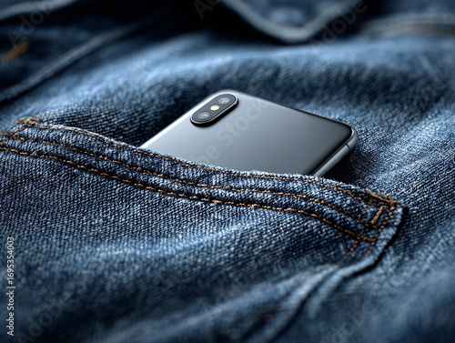Smartphone in pocket of jeans