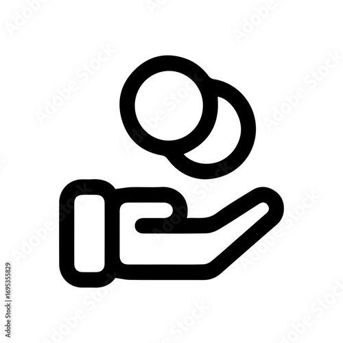 Financial Gain Line Drawing