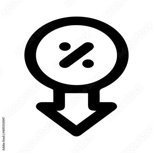 Discount Down Arrow Icon