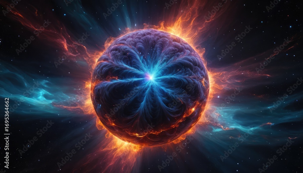 Obraz premium A breathtaking image of a neutron star
