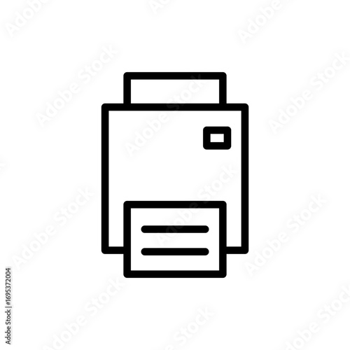 Print icon symbol for apps and websites. printer sign and symbol